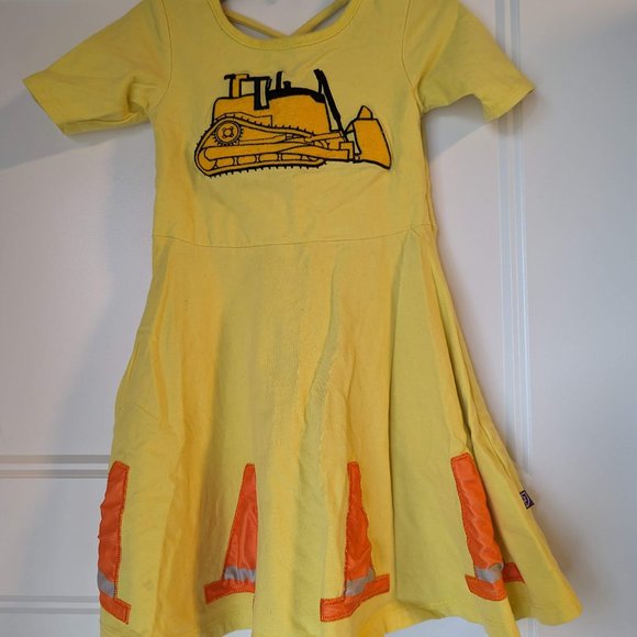 Princess Awesome Other - Princess Awesome Bull Dozer Traffic Cone Twirl Dress with Pockets 3T